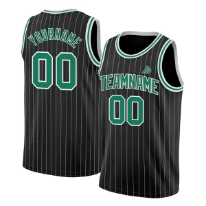 Custom basketball uniform set with jersey and shorts, featuring player name, number, and team logo design.