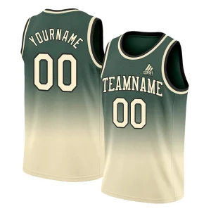 Custom basketball jerseys with shorts and full kit, featuring team logos, numbers, and breathable fabric design.