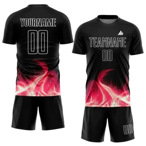 Premium polyester soccer jersey and shorts kit for teams