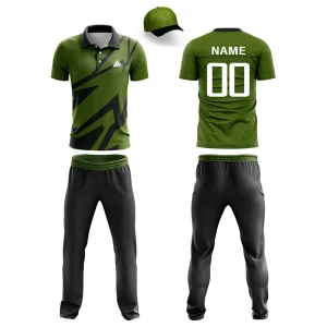 Custom Cricket Uniform Manufacturer – Cricket Jersey and Trouser Set for Professional Teams
