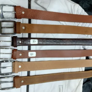 Premium genuine leather belt with alloy buckle for men and women — ideal for jeans, dress, and casual wear