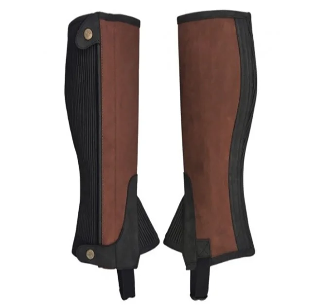 Genuine Leather Short Chaps for Rider Short Leather Chaps – Premium Motorcycle Riding Gear