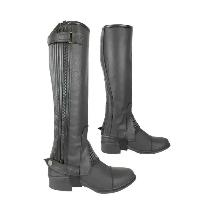 Genuine Leather Short Chaps for Riders Short Leather Chaps – Premium Motorcycle Riding Gear