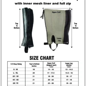 Short Leather Chaps – Premium Motorcycle Riding Gear