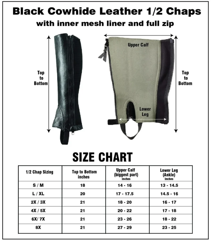 Short Leather Chaps – Premium Motorcycle Riding Gear