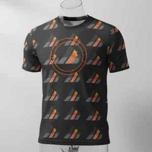 Custom sublimation polyester t-shirt with personalized design