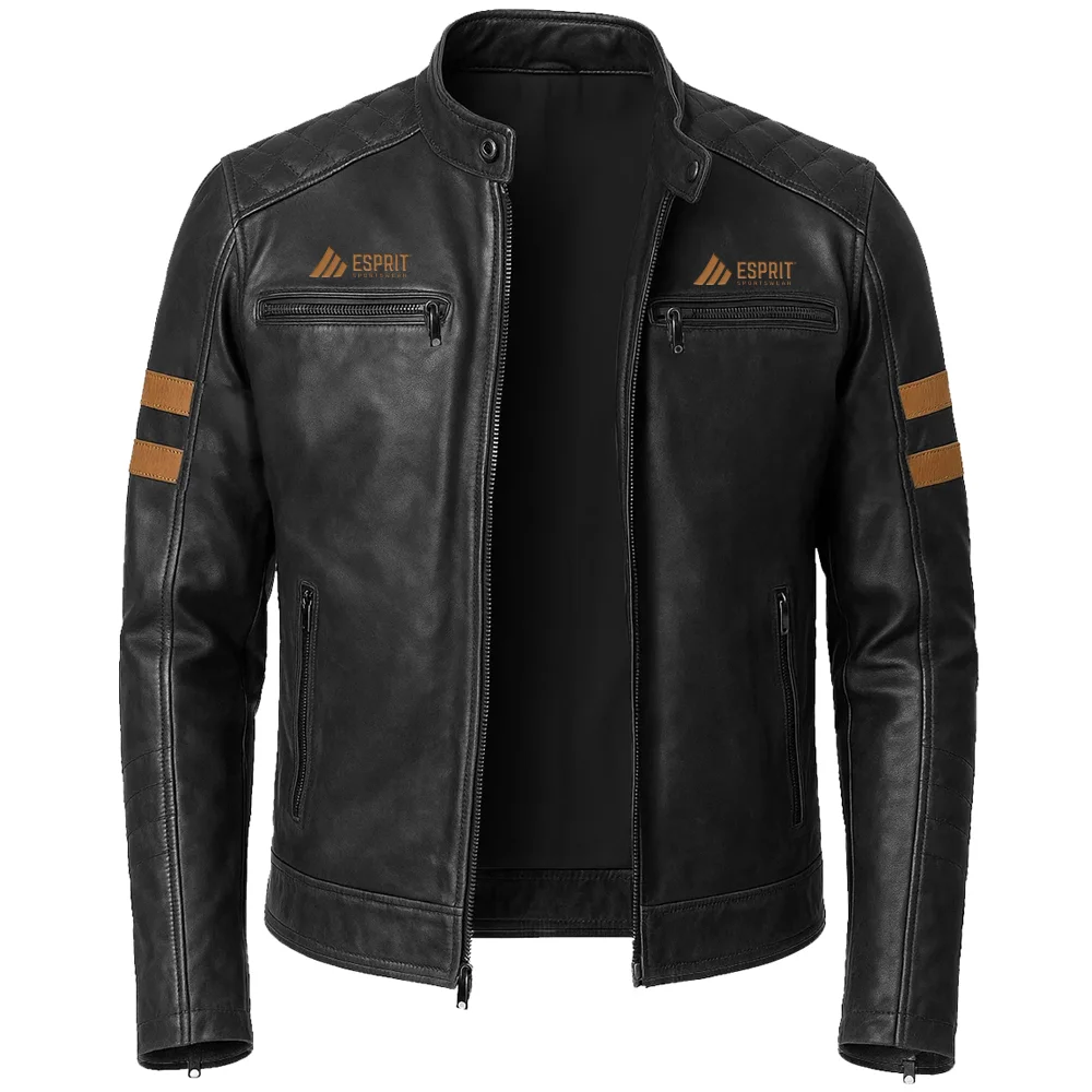 Custom 100% genuine leather biker jacket – premium handmade motorcycle jacket manufacturer and exporter worldwide