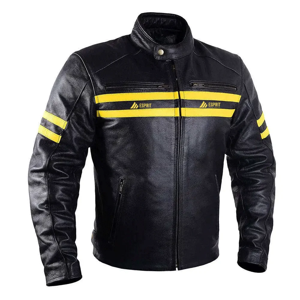 Custom 100% genuine leather biker jacket – premium handmade motorcycle jacket manufacturer and exporter worldwide