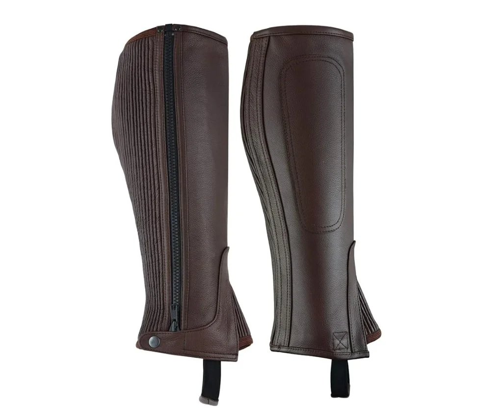 Short Leather Chaps – Premium Motorcycle Riding Gear